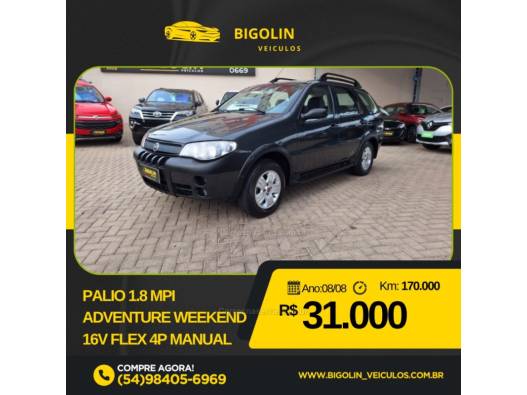 FIAT - PALIO - 2008/2008 - Cinza - R$ 31.000,00