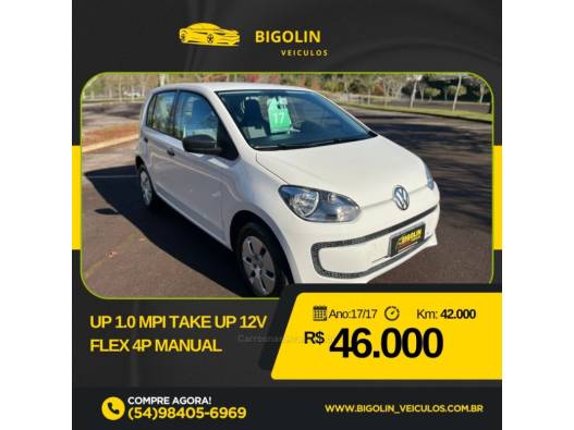 VOLKSWAGEN - UP - 2017/2017 - Branca - R$ 46.000,00