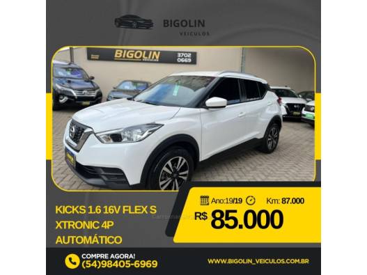 NISSAN - KICKS - 2019/2019 - Branca - R$ 85.000,00