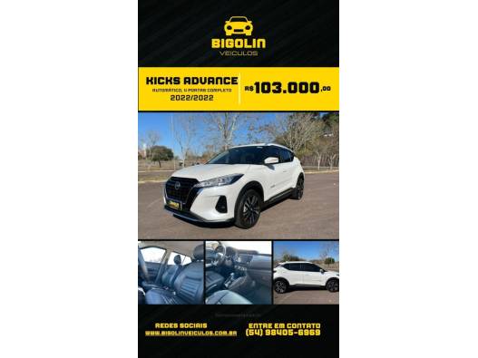 NISSAN - KICKS - 2022/2022 - Branca - R$ 103.000,00