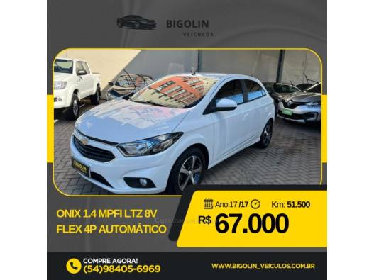 CHEVROLET - ONIX - 2017/2017 - Branca - R$ 67.000,00