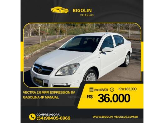 CHEVROLET - VECTRA - 2008/2008 - Branca - R$ 36.000,00