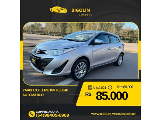 TOYOTA - YARIS - 2021/2021 - Prata - R$ 85.000,00